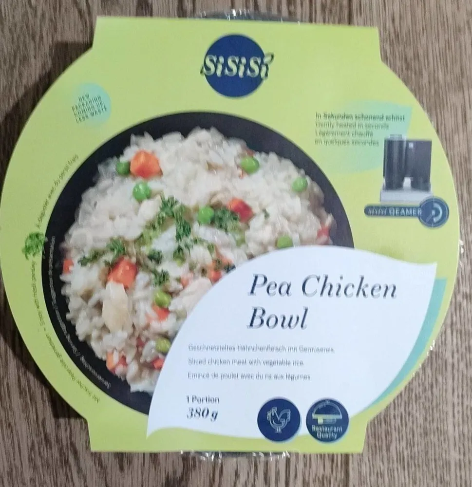 Pea chicken bowl