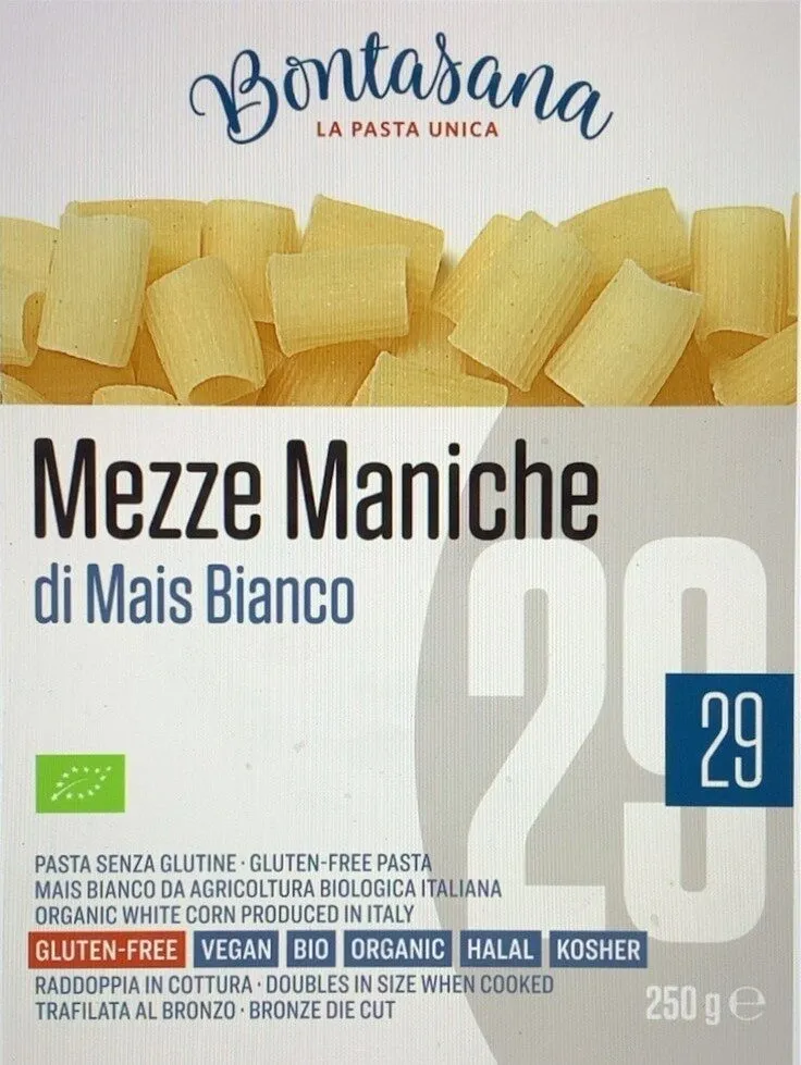 Mezze Maniche di Mais Bianco