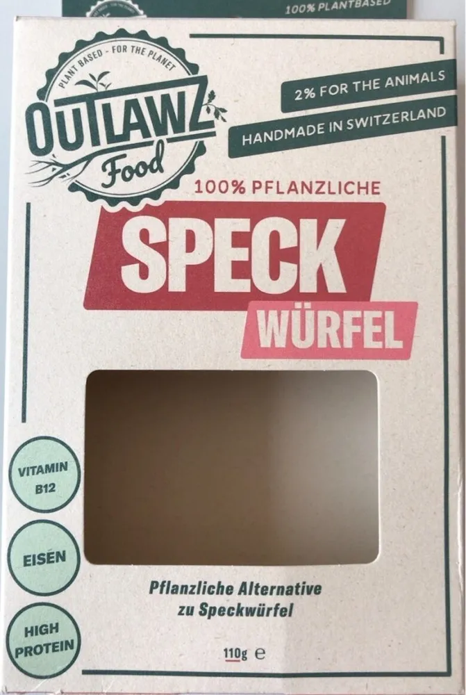 Pflanzliche Speck Würfel