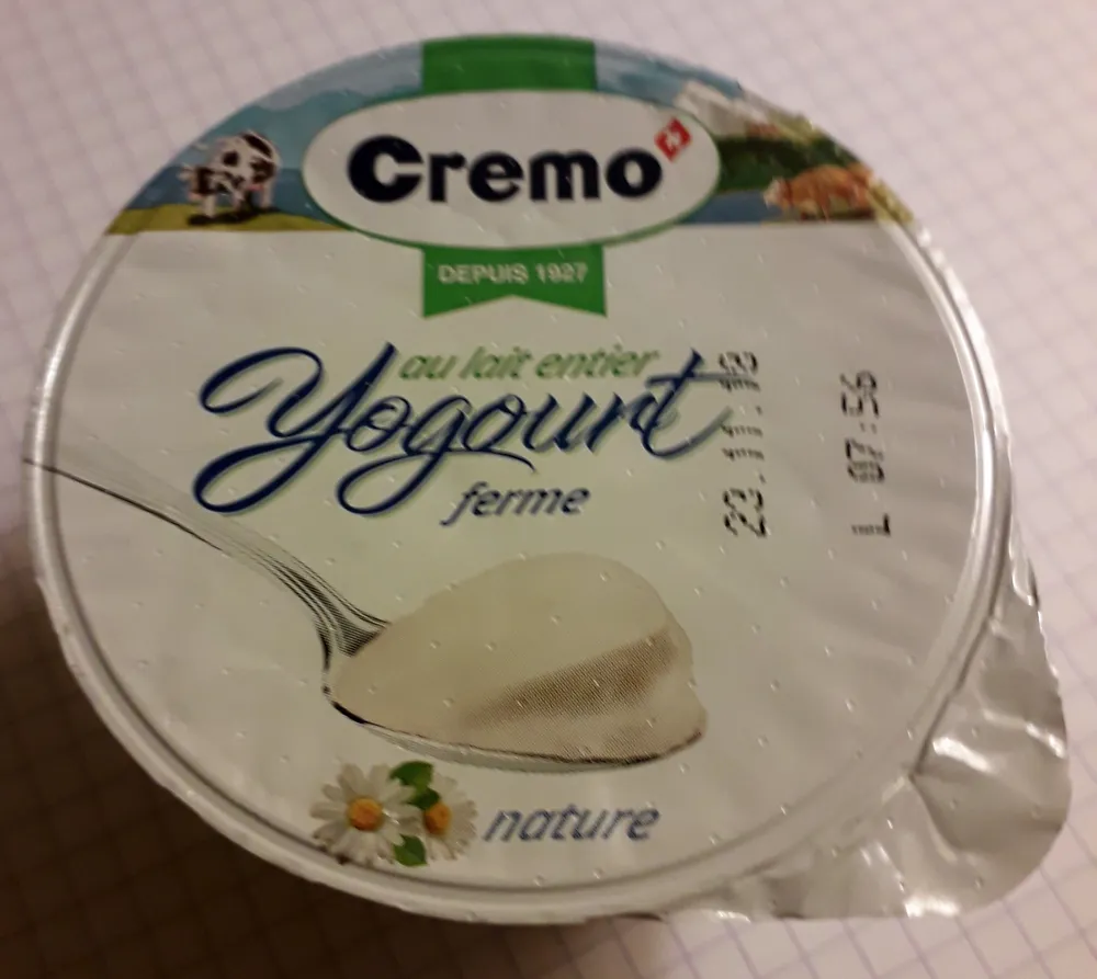 yogourt au lait entier - ferme - nature