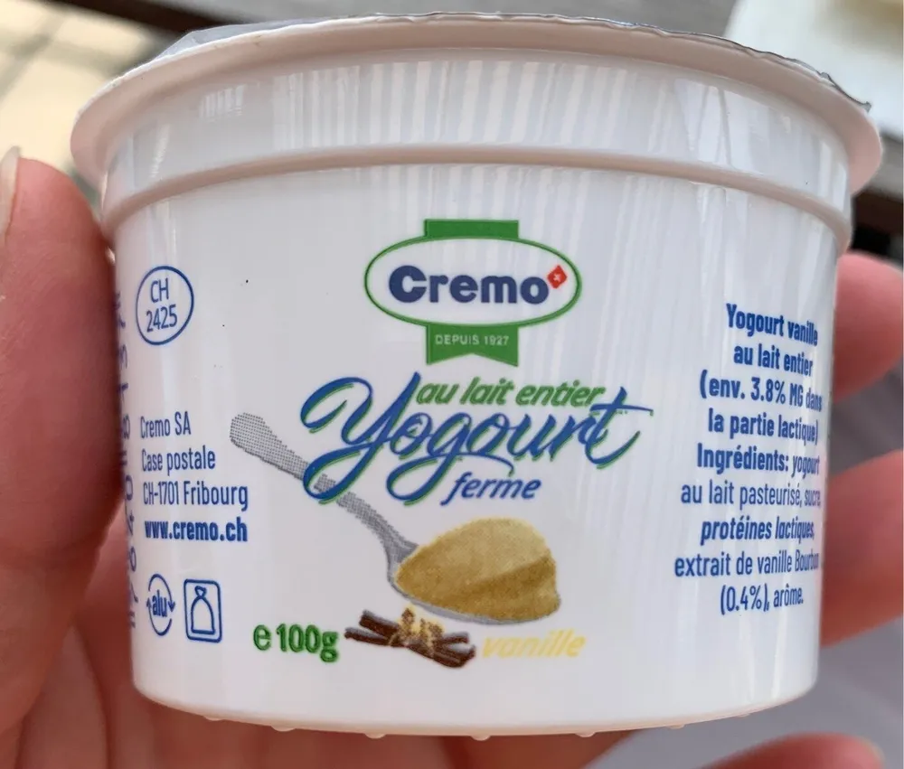 Yogourt ferme Vanille
