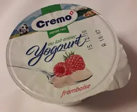 au lait entier yogourt framboise