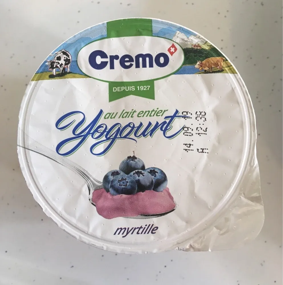 Yogurt myrtille