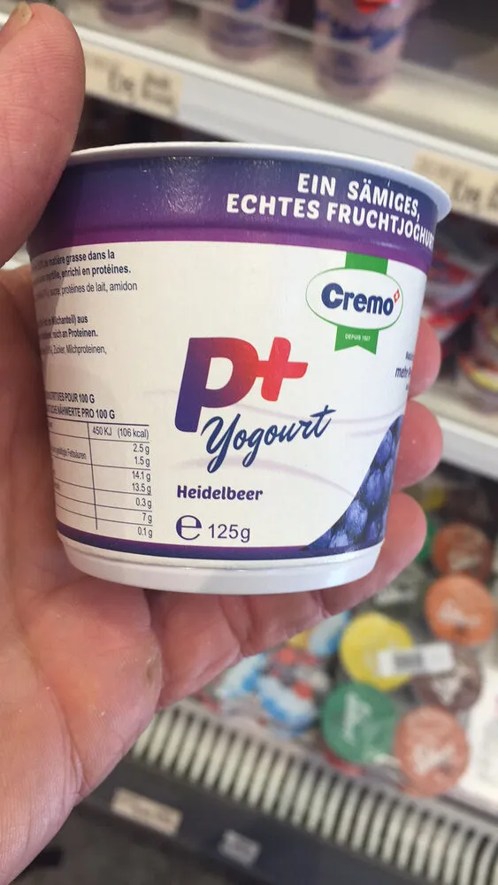 P+ Yogourt Myrtille