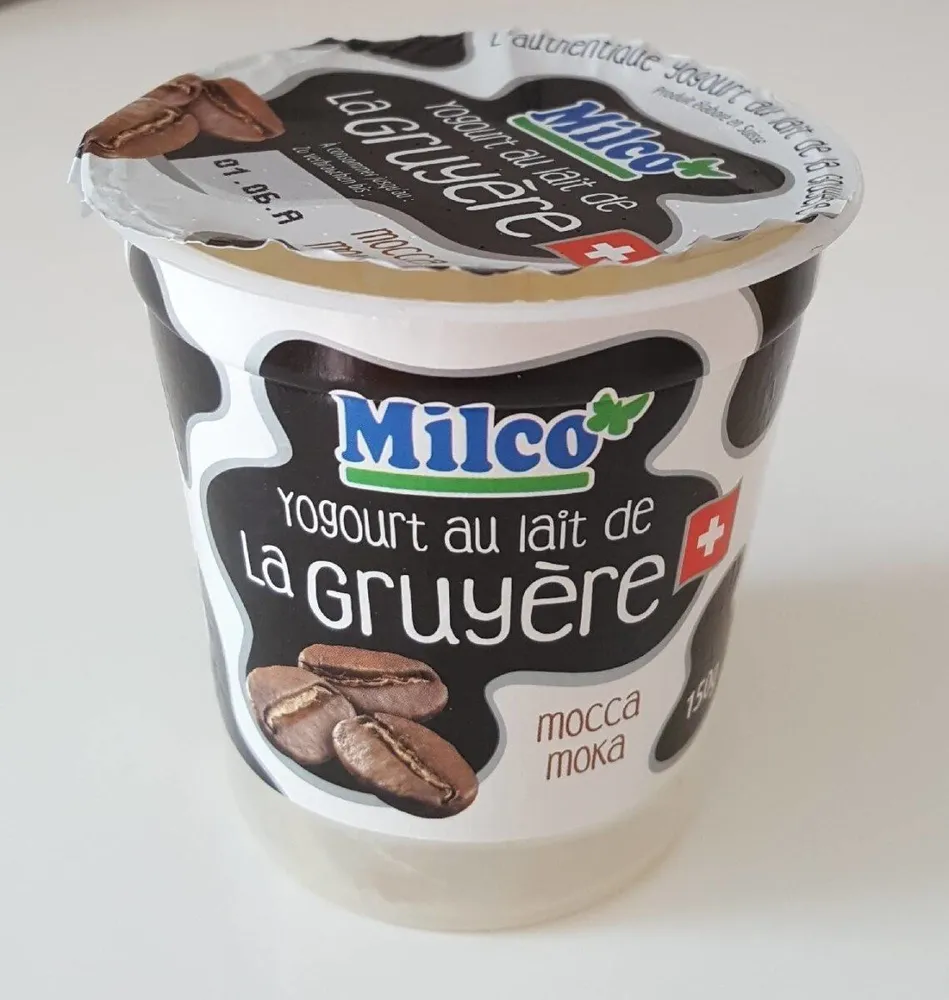 Yogourt moka  au lait de La Gruyere
