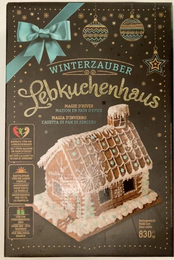 Magie d’hiver maison  en pain d’épice