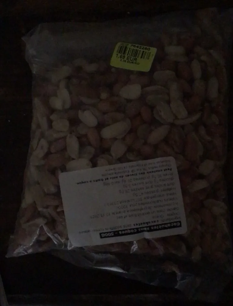 Cacahuètes sans coques