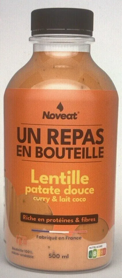 Lentille, patate douce, curry et lait de coco