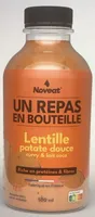 Lentille, patate douce, curry et lait de coco
