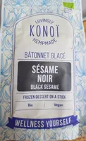 Bâtonnet glacé sésame noir