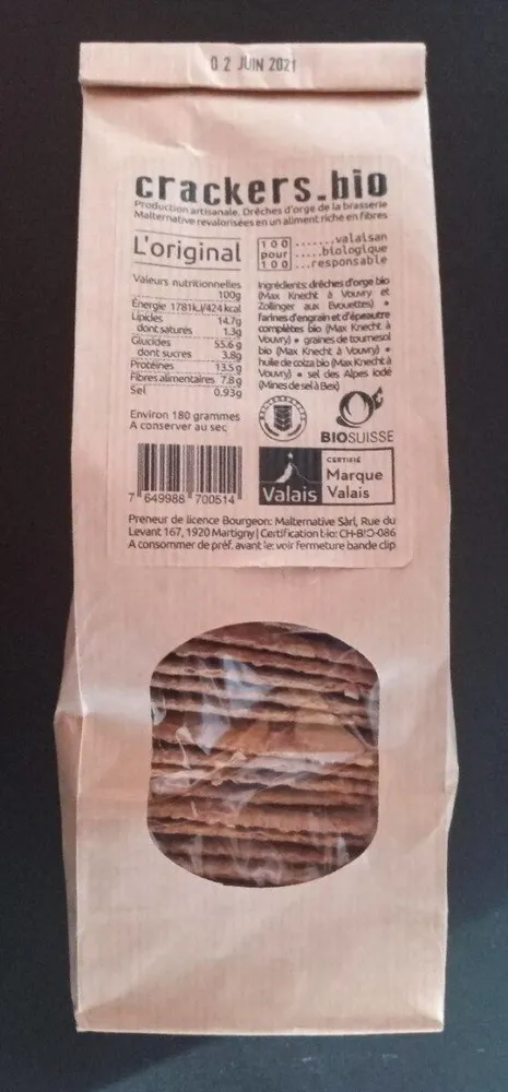 L'original crackers.bio