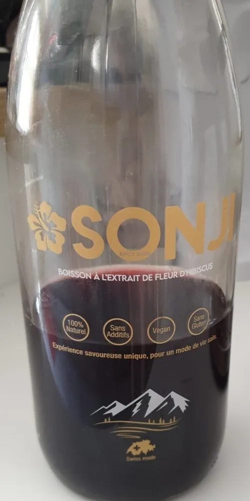 Boisson à l'extrait de fleur d'ibiscus