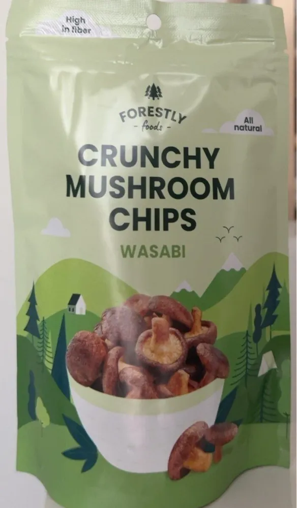 Crunchy Mushroom Chips Wasabi