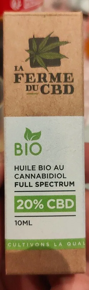 Huile bio au cannabidiol