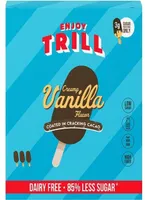 Creamy vanilla flavour coated in cracking cacao