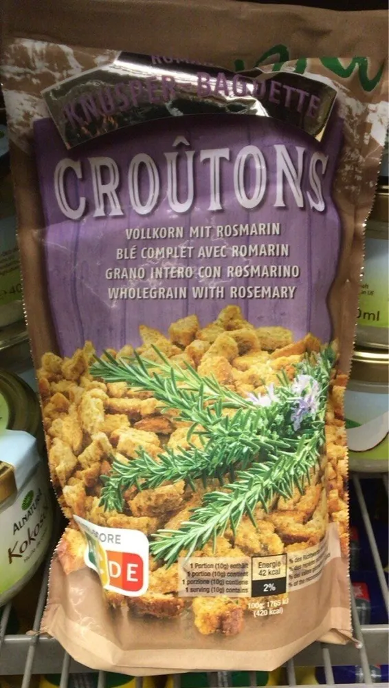 Croutons blé complet avec romarin