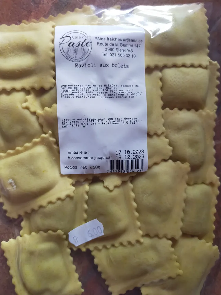 Ravioli aux bolets