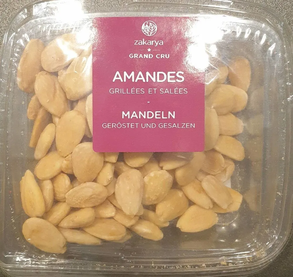 Amandes grillées et salées