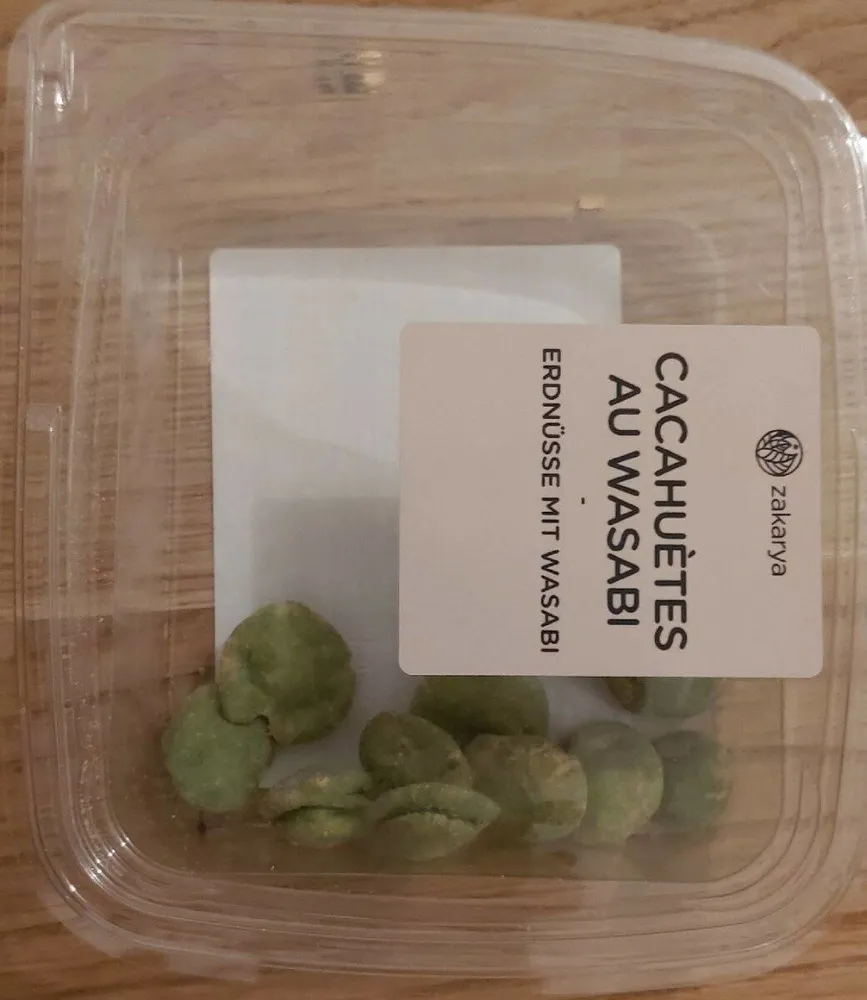 Cacahuètes au wasabi