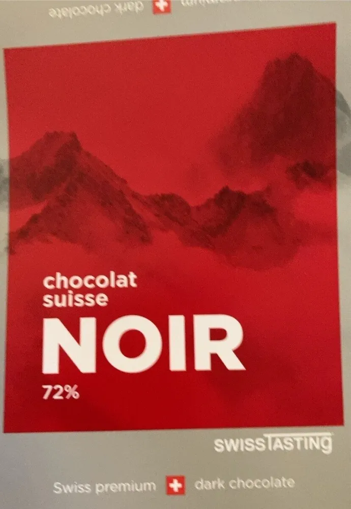 Chocolat suisse noir 72%