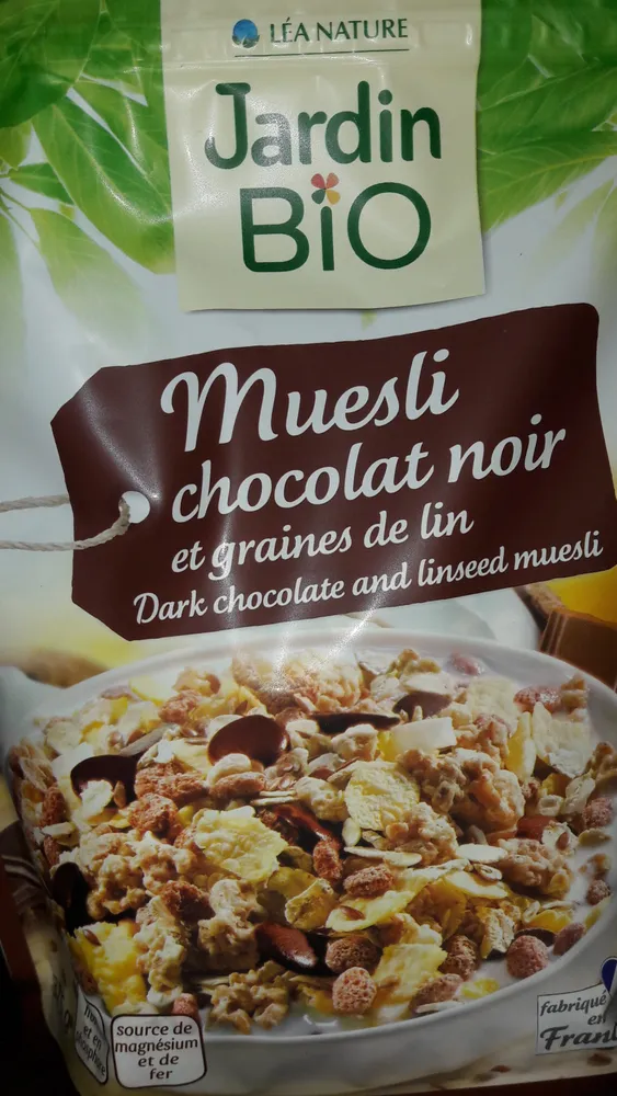 muesli chocolat noir et graine de lin