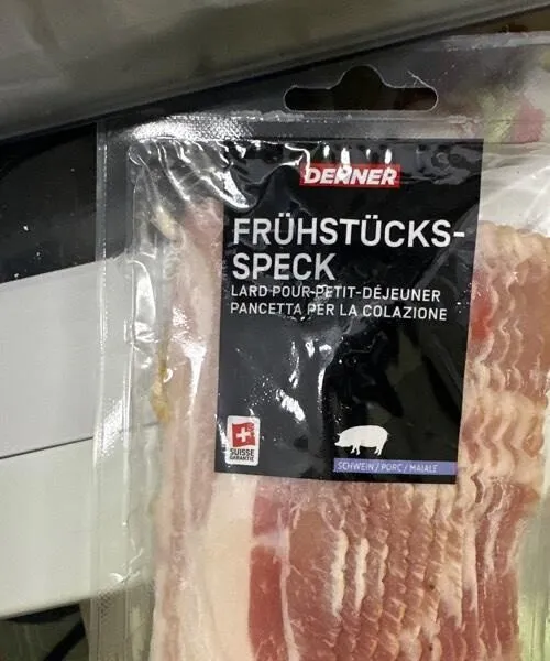 Lard pour petit-déjeuner