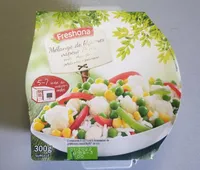 Mélange de légumes vapeur et riz