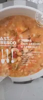Fast e fresco zuppa con legumi e cerea