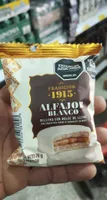 Alfajor Blanco Relleno con Dulce de Leche con Cobertura de Chocolate Blanco