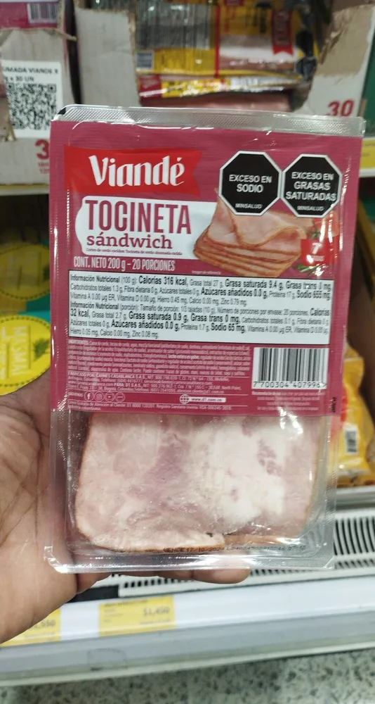 Tocineta sándwich