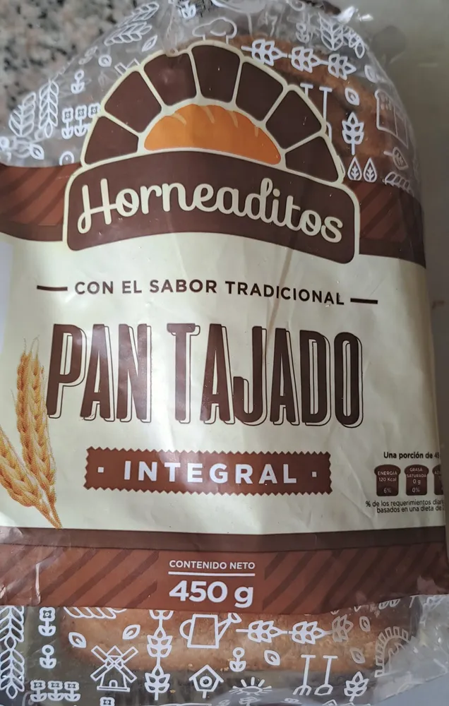 Pan Tajado Integral