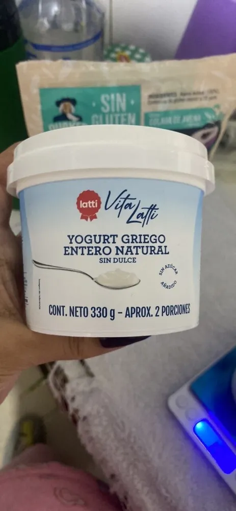 Vita Latti Yogurt Griego Entero Natural