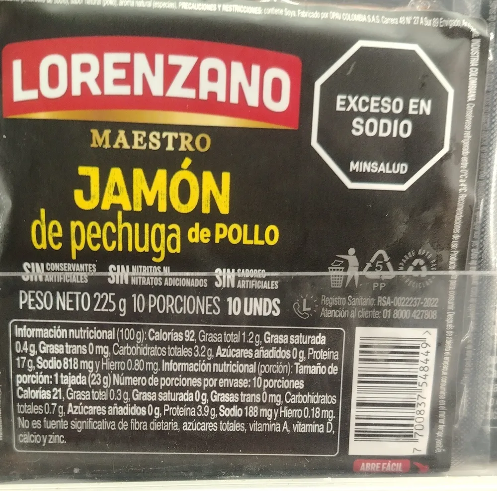 Jamón Pechuga De Pollo