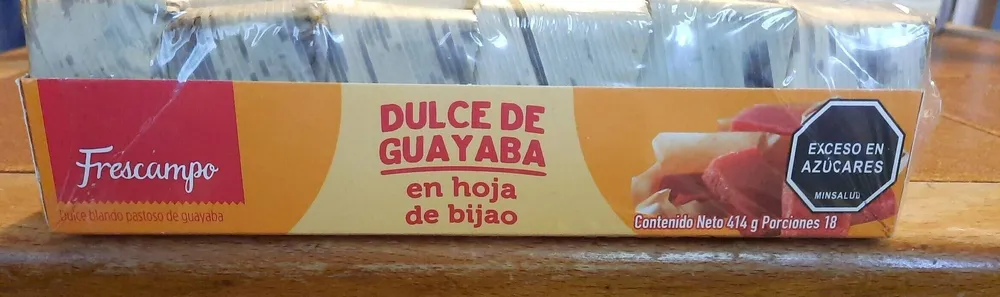 Dulce de guayaba en hoja de bijao