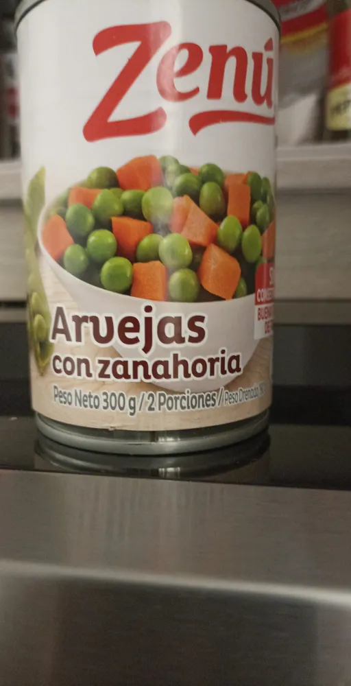 Arvejas con zanahoria