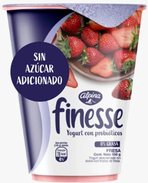 Finesse Yogurt con Probióticos Fresa