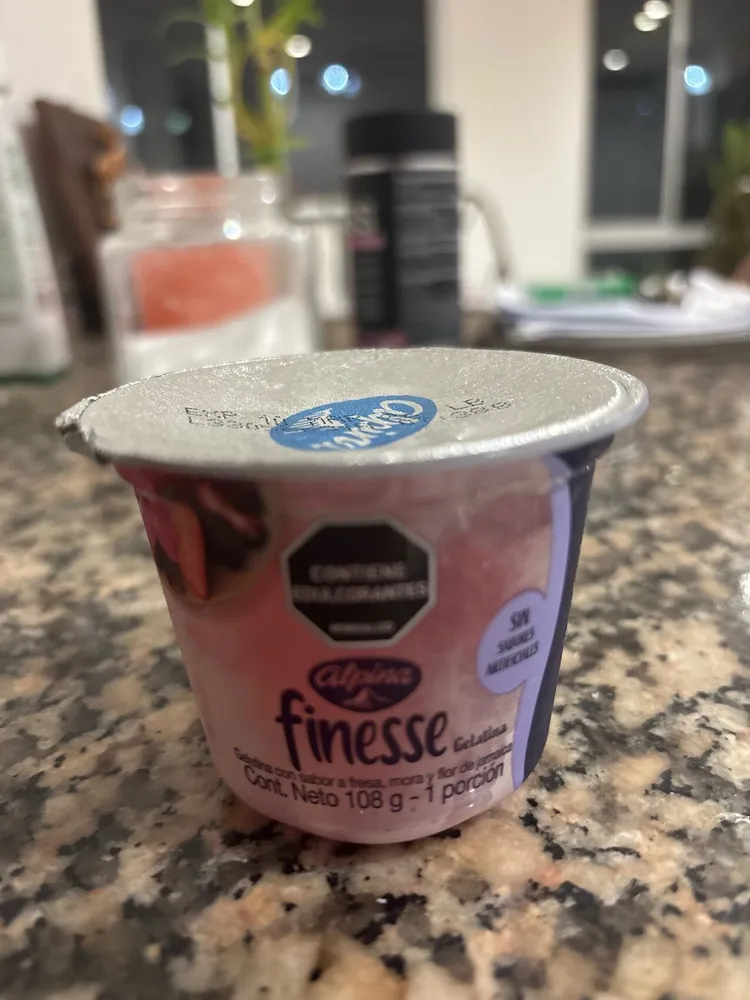 Gelatina Finesse Fresa Mora Y Jamaica