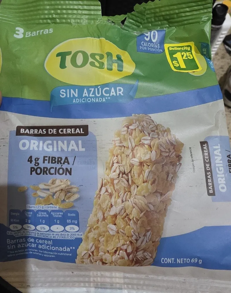 Barras de cereal lyne sin azúcar