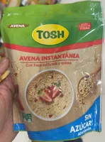 Avena instantánea con fresa liofilizada y quinoa