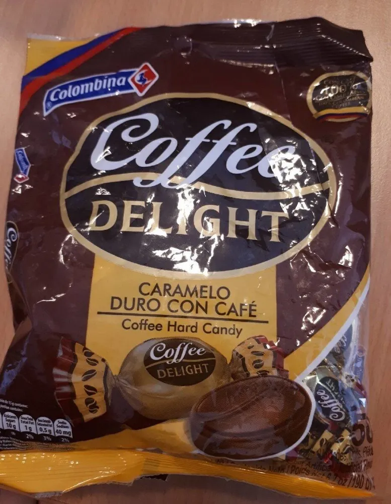 Colombina Coffee Delight Hard Candy Coffee, Caramelo de Cafe