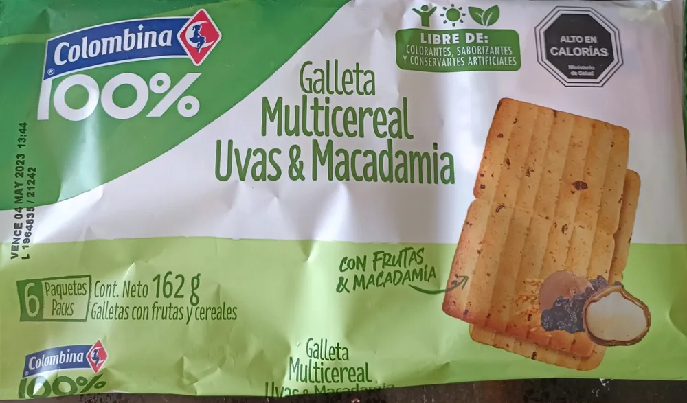 Galleta multicereal Macadamia