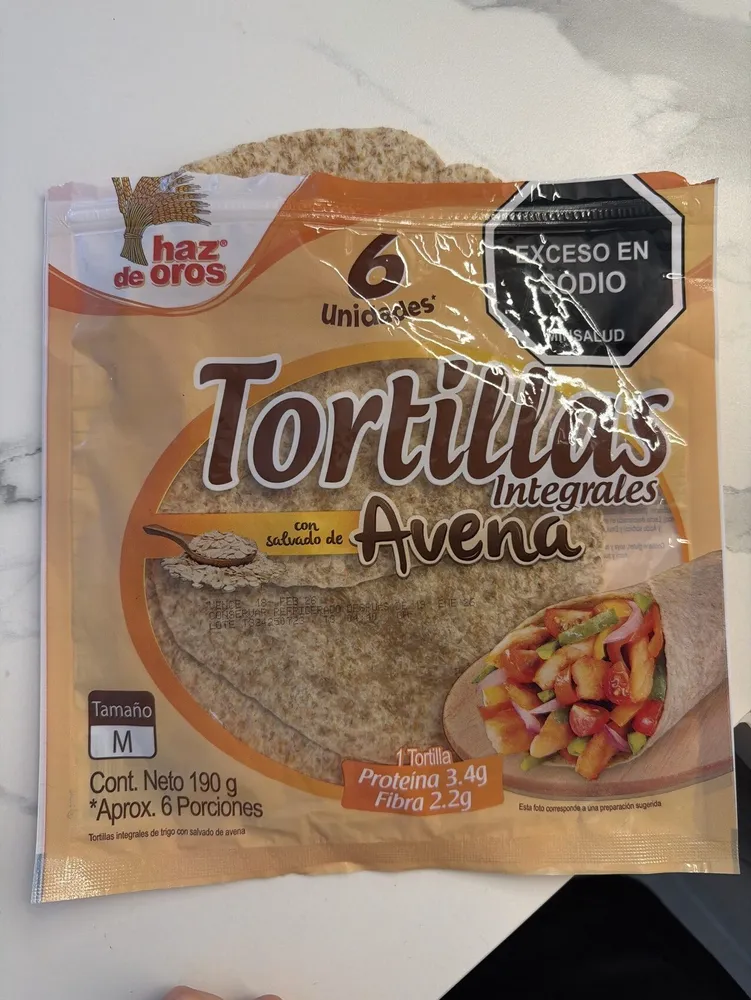 Tortillas integrales as de oro
