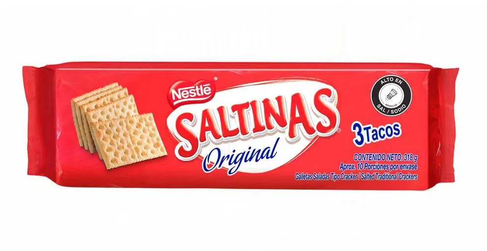 Saltinas original 3 tacos