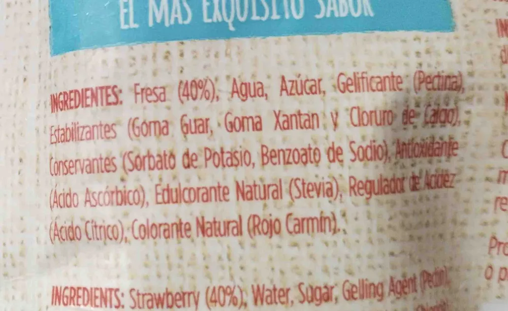 mermelada de fresa
