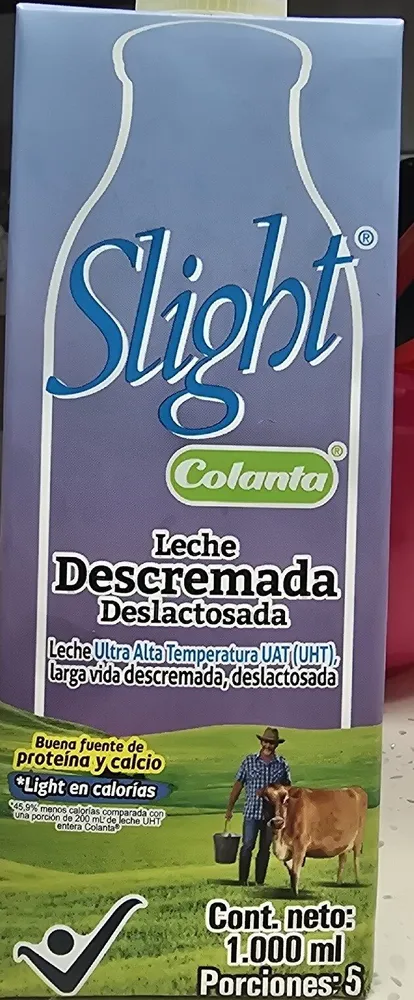 Leche descremada deslactosada