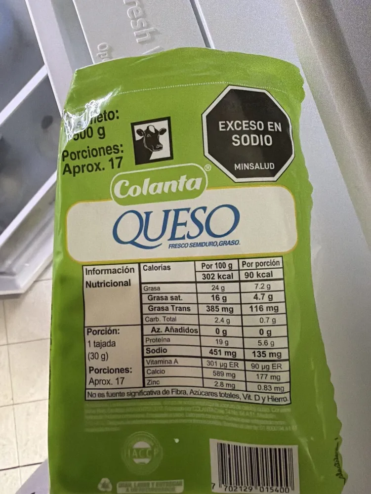 Queso blanco 500g