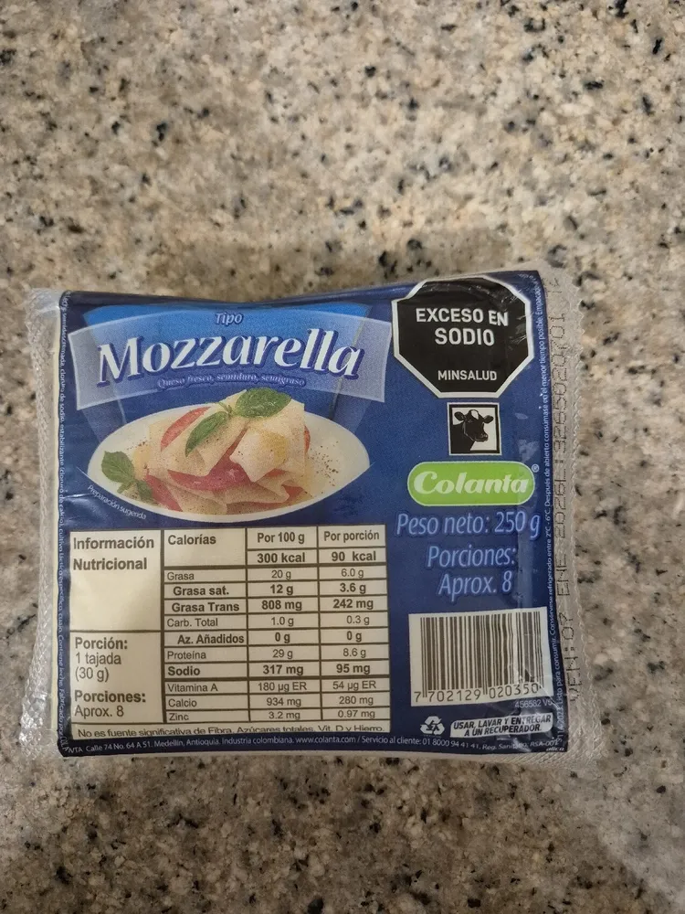 Queso Tipo Mozarella