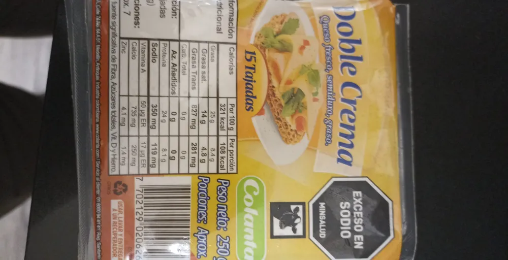 Queso doble crema