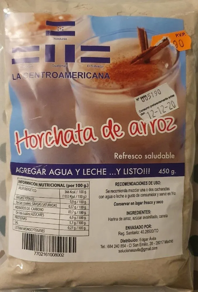 Horchata de arroz