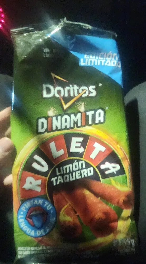 Doritos Dinámica Ruleta Limón Taquero